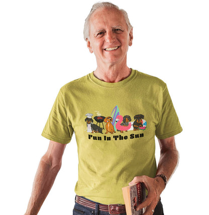 Summer Dachshunds - Adult Unisex T-Shirt