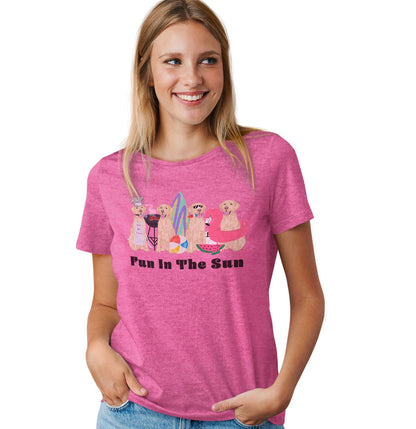Summer Lineup Yellow Lab - Women's Tri-Blend T-Shirt
