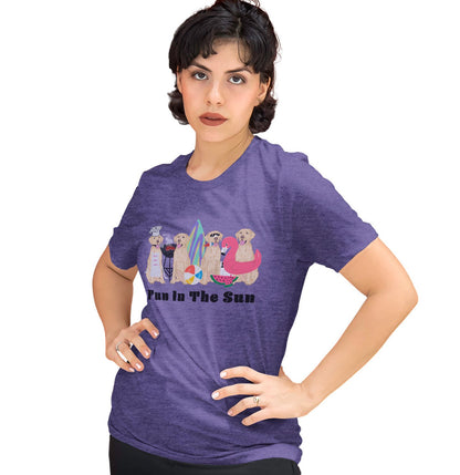 Summer Lineup Yellow Lab  - Women's Tri-Blend T-Shirt