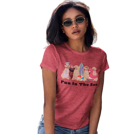 Summer Lineup Yellow Lab - Women's Tri-Blend T-Shirt