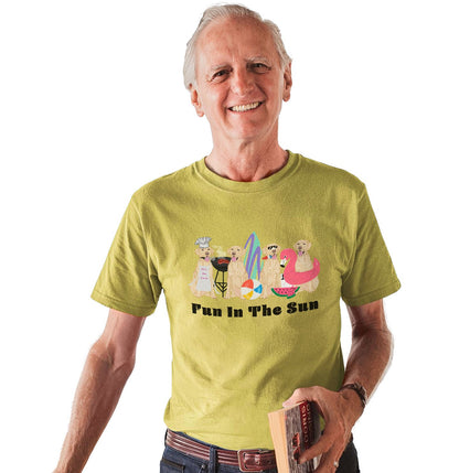 Summer Lineup Yellow Lab - Adult Unisex T-Shirt