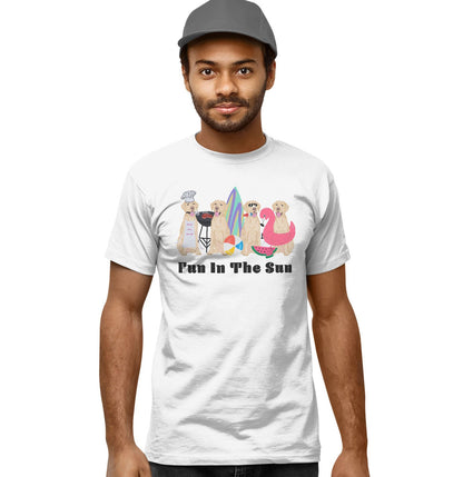 Summer Lineup Yellow Lab - Adult Unisex T-Shirt