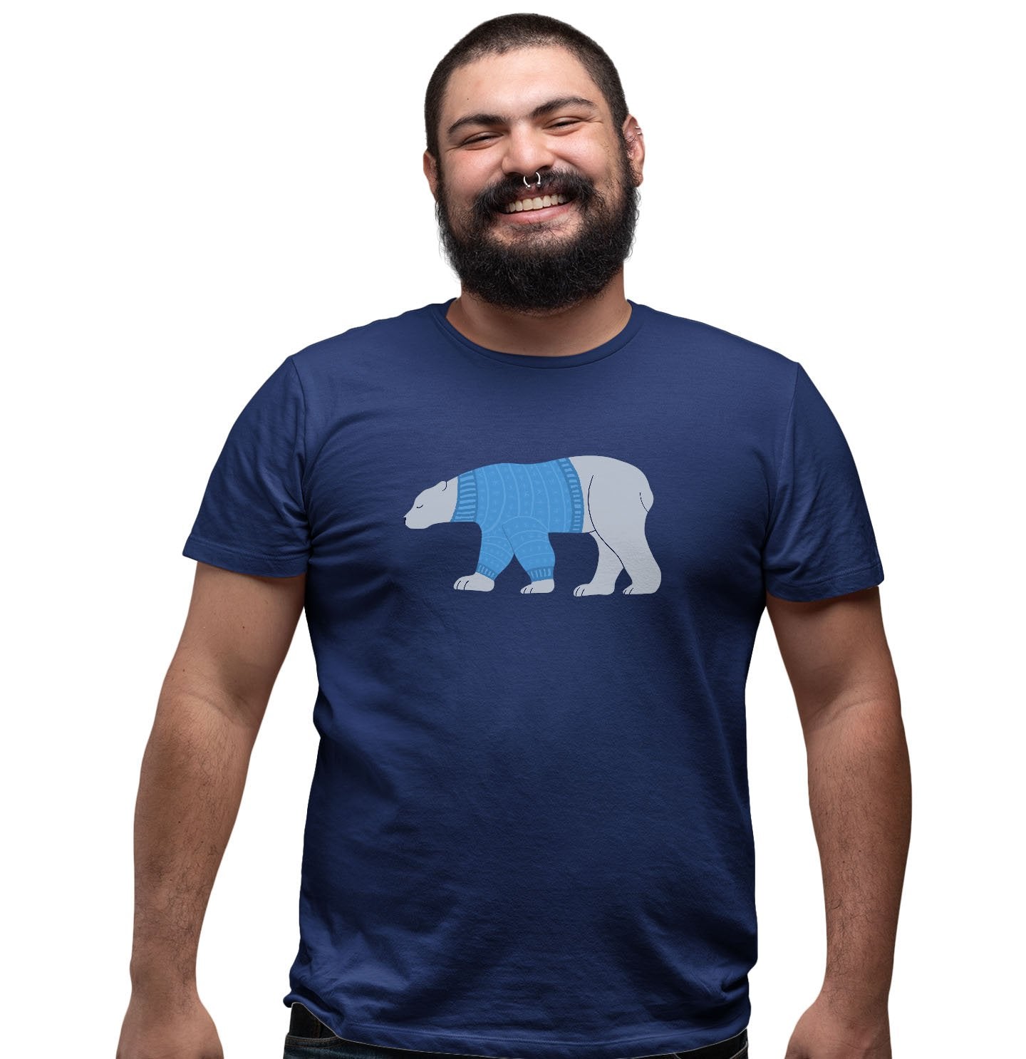 Polar Bear Ugly Sweater Design - T-Shirt