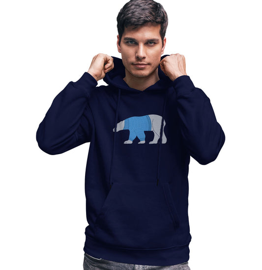 Polar Bear Ugly Sweater Design - Hoodie