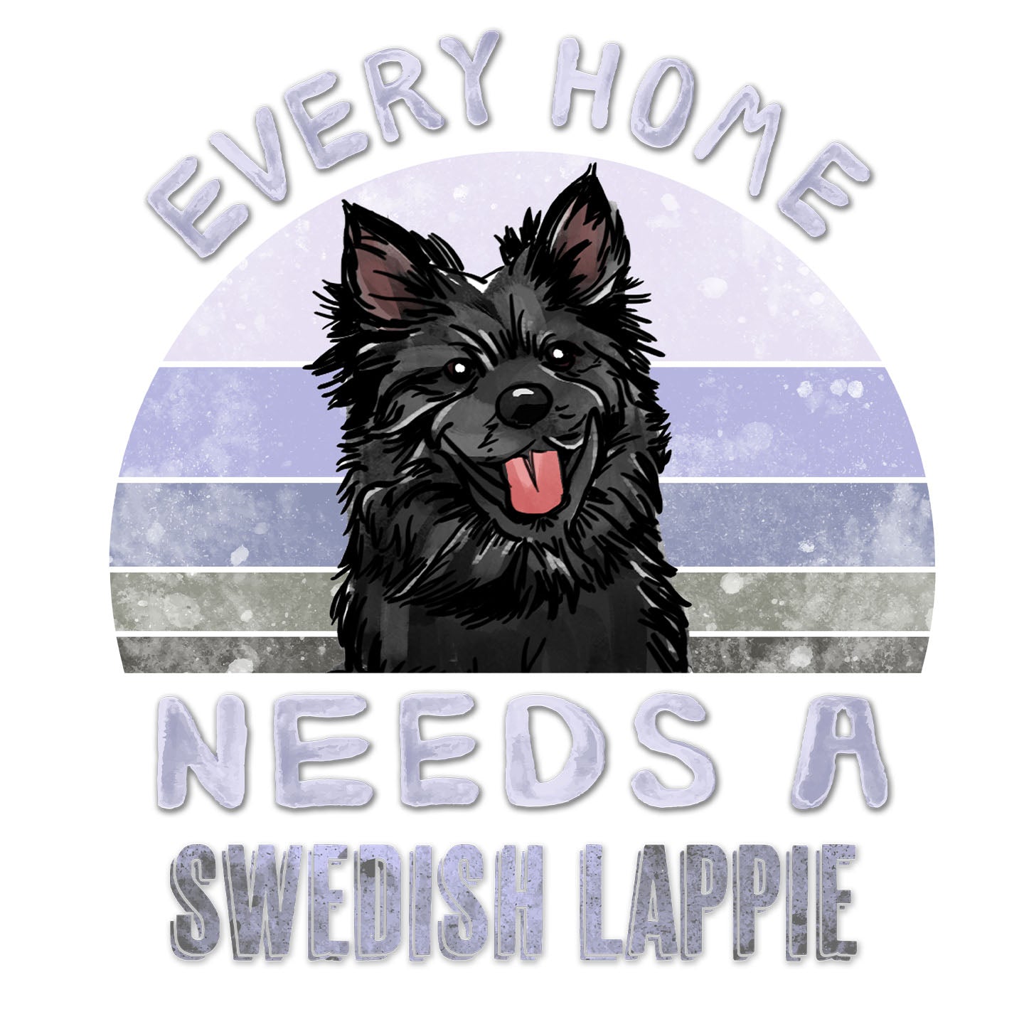 Every Home Needs a Swedish Lapphund - Women's V-Neck T-Shirt