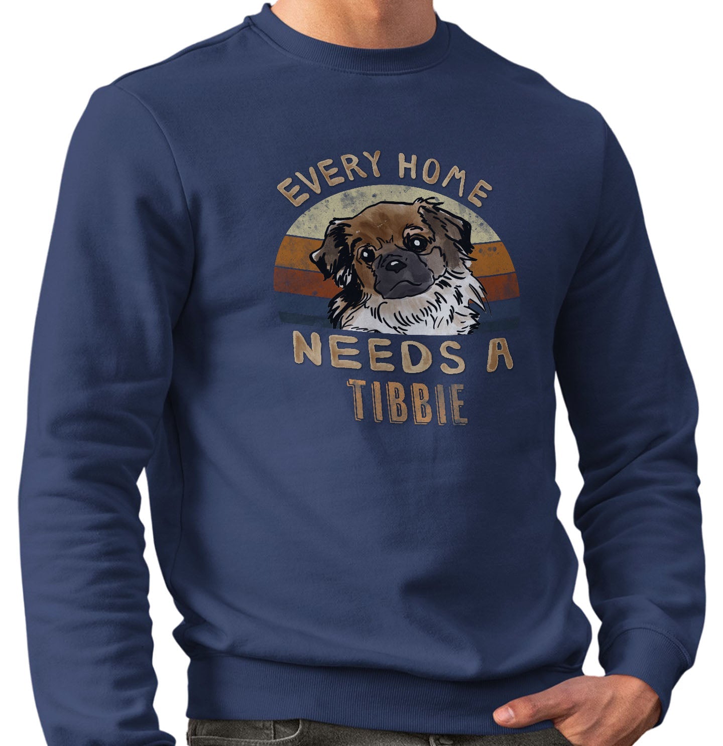 Every Home Needs a Tibetan Spaniel - Adult Unisex Crewneck Sweatshirt