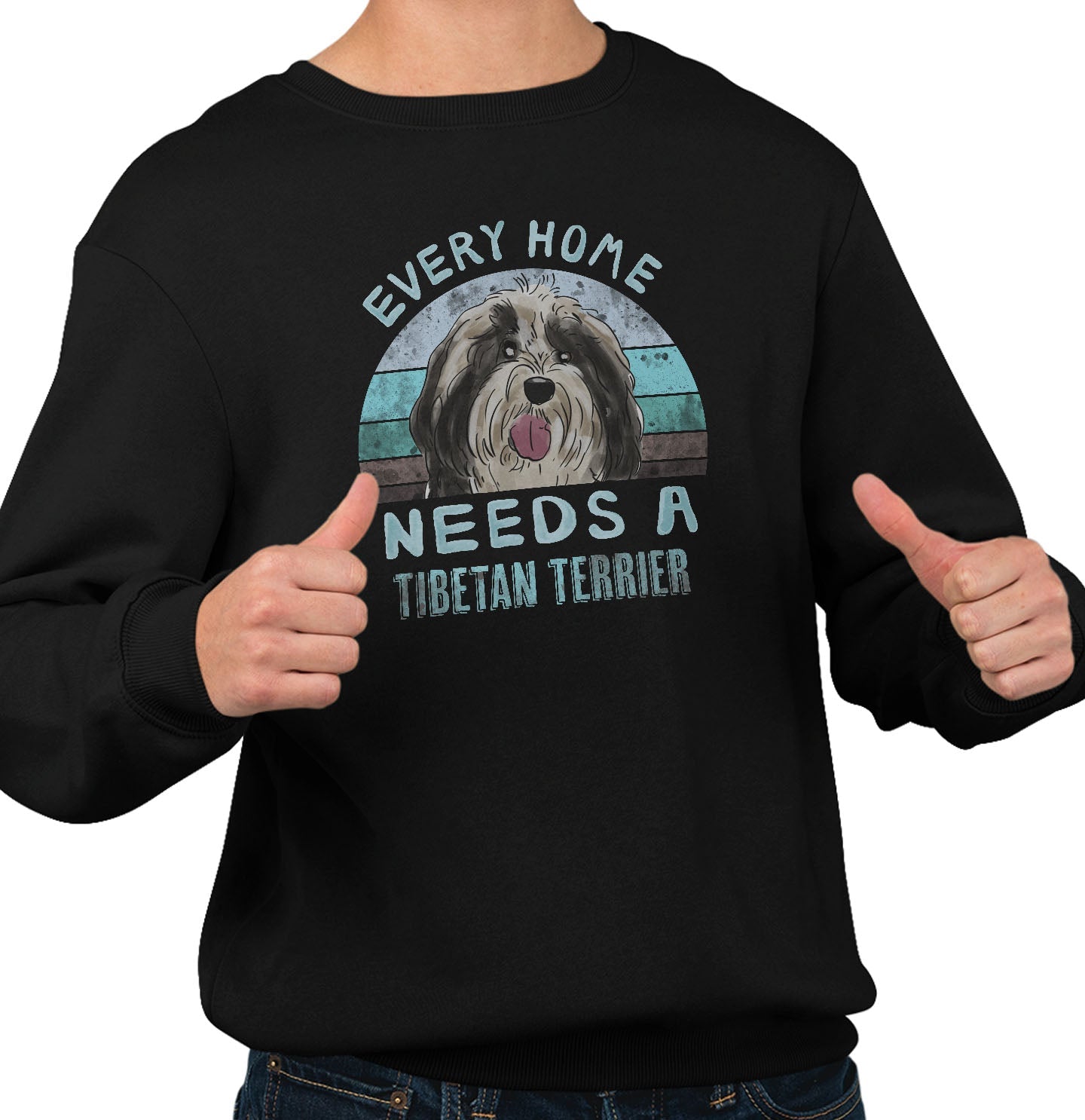 Every Home Needs a Tibetan Terrier - Adult Unisex Crewneck Sweatshirt