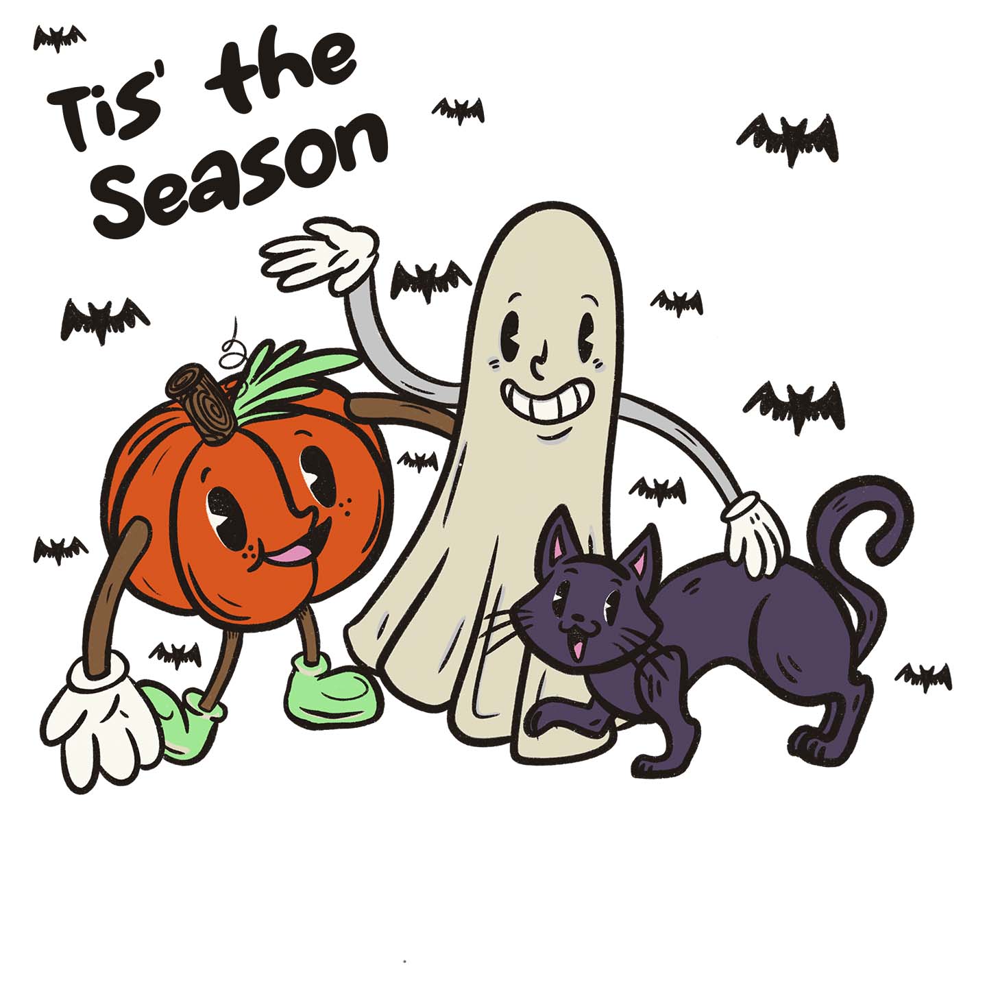 Tis the Halloween Season - Women's V-Neck Long Sleeve T-Shirt