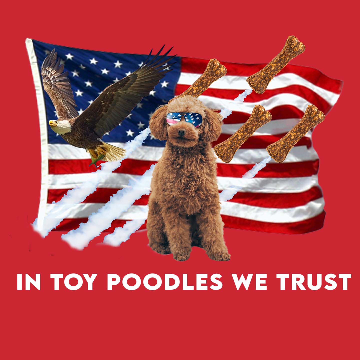 In Toy Poodles We Trust - Adult Unisex T-Shirt