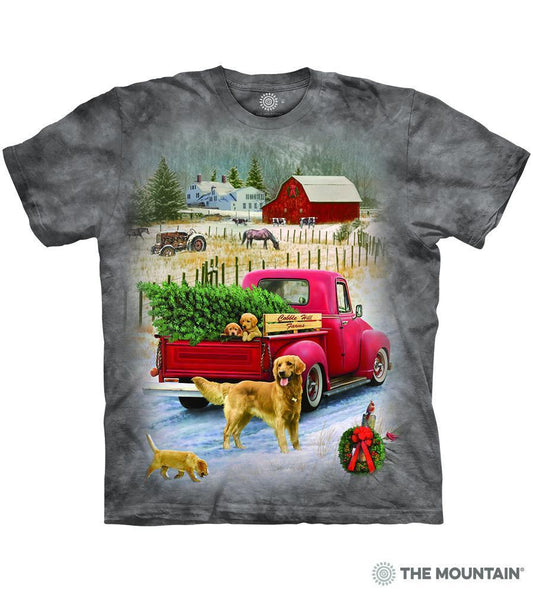 Tree Farm Pups - The Mountain - 3D Dog T-Shirt