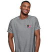 USA Flag Heart Chocolate Lab Left Chest - Adult Unisex T-Shirt