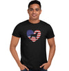 USA Flag Lab Silhouette - Adult Unisex T-Shirt