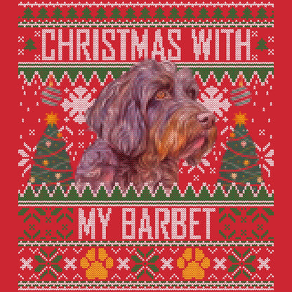 Ugly Sweater Christmas with My Barbet - Adult Unisex Long Sleeve T-Shirt