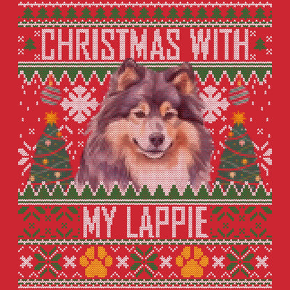 Ugly Sweater Christmas with My Finnish Lapphund - Adult Unisex Long Sleeve T-Shirt