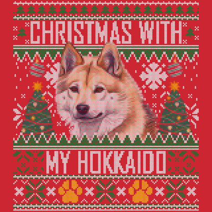 Ugly Sweater Christmas with My Hokkaido - Adult Unisex Long Sleeve T-Shirt