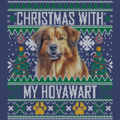 Ugly Sweater Christmas with My Hovawart - Adult Unisex Crewneck Sweatshirt