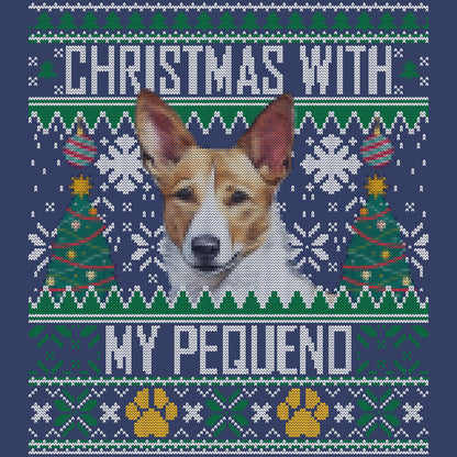 Ugly Sweater Christmas with My Portuguese Podengo Pequeno - Adult Unisex Crewneck Sweatshirt