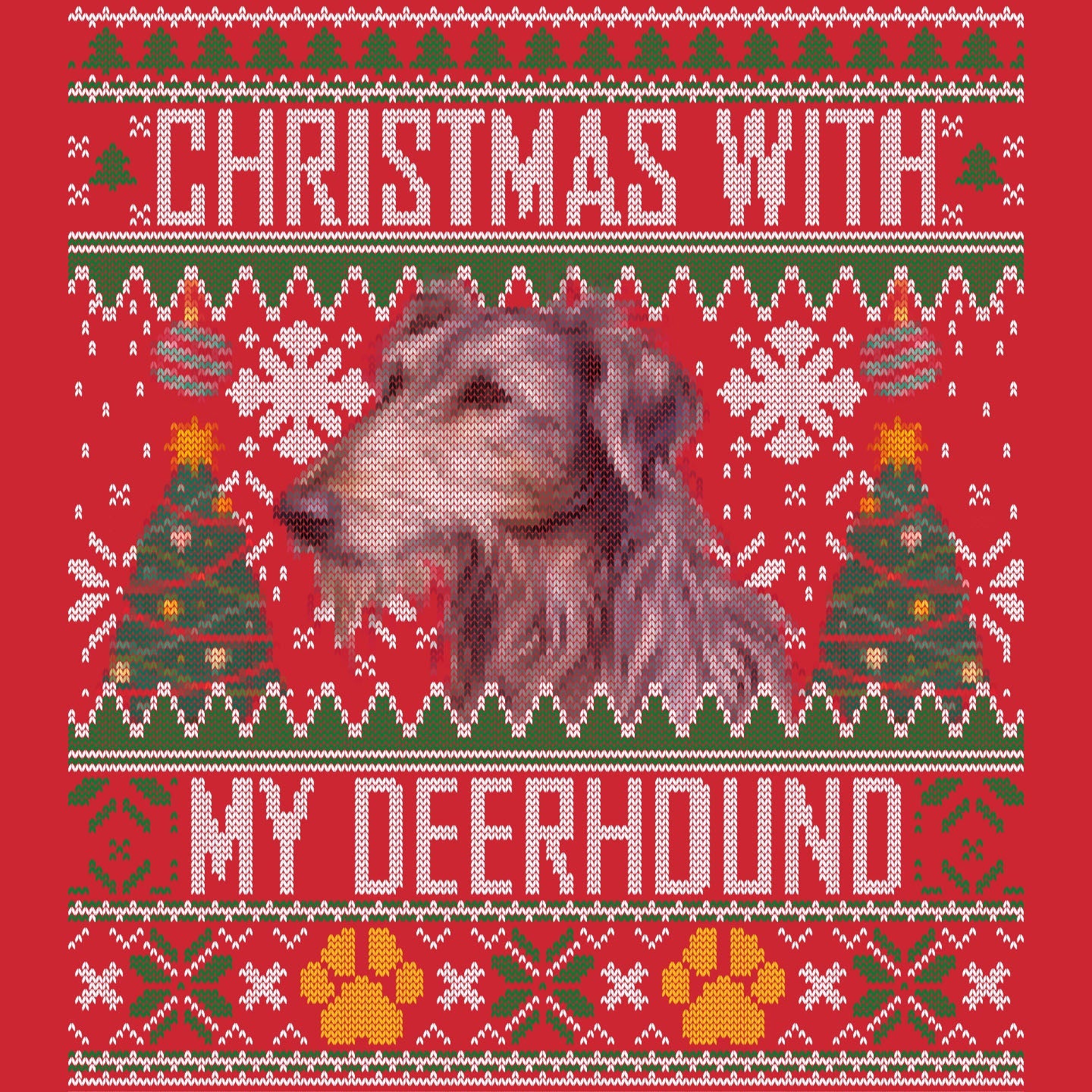 Scottish Deerhound Xmas T-Shirt
