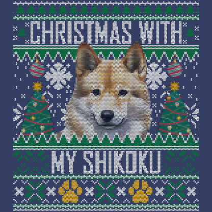 Ugly Sweater Christmas with My Shikoku - Adult Unisex Crewneck Sweatshirt
