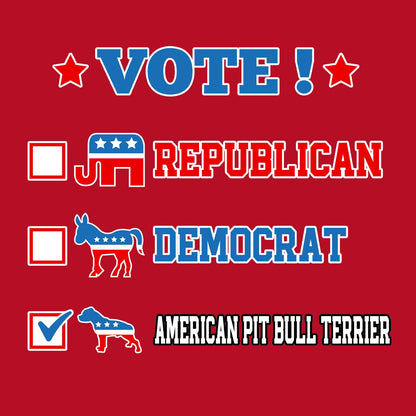 Vote for the American Pit Bull Terrier - Women's V-Neck T-Shirt