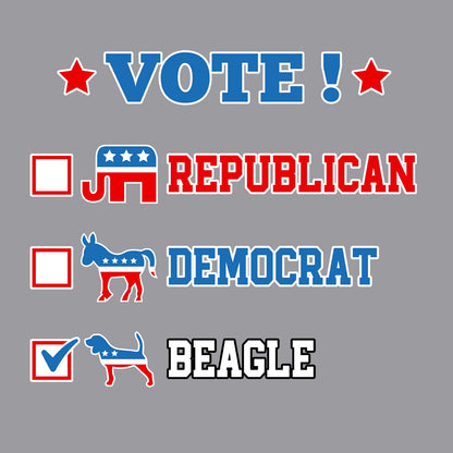 Vote for the Beagle - Adult Unisex Crewneck Sweatshirt