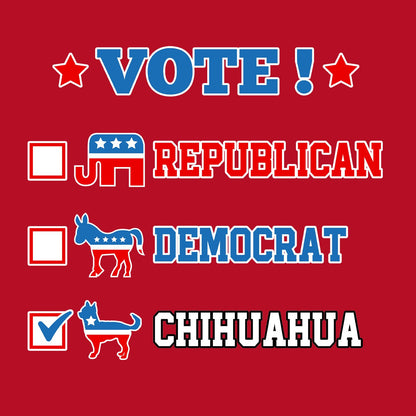 Vote for the Chihuahua (Short-Haired) - Women's V-Neck T-Shirt
