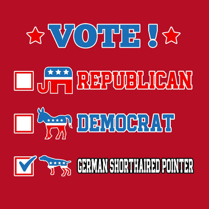 Vote for the German Shorthaired Pointer - Women's V-Neck T-Shirt