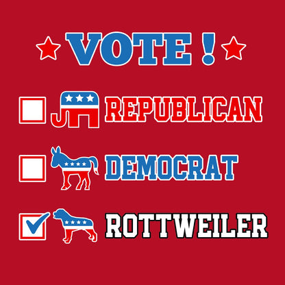 Vote for the Rottweiler - Women's V-Neck T-Shirt