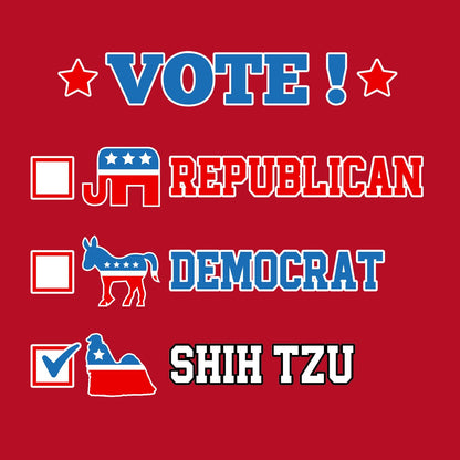 Vote for the Shih Tzu - Women's V-Neck T-Shirt