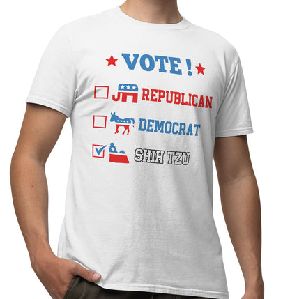 Vote for the Shih Tzu - Adult Unisex T-Shirt