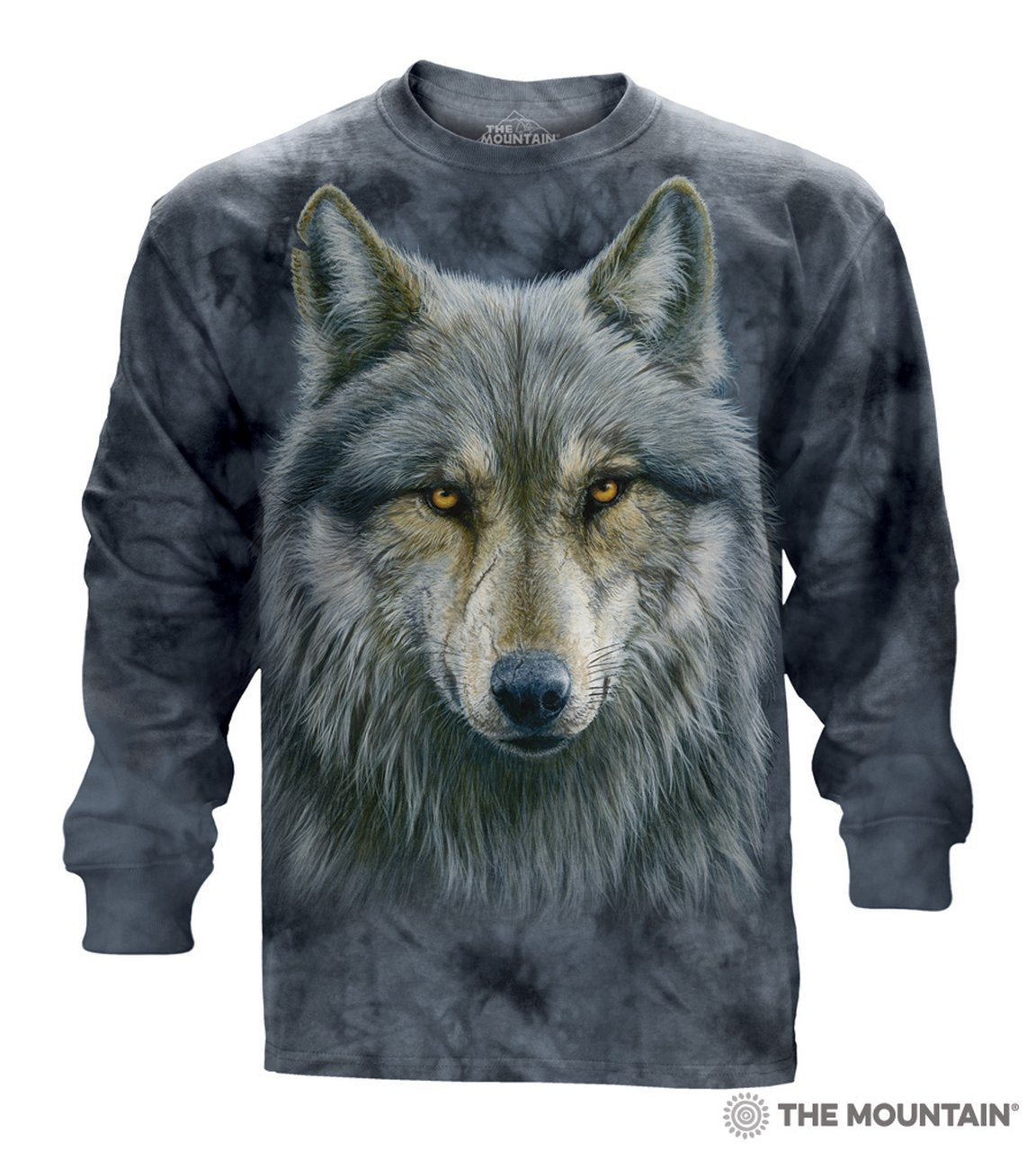 The Mountain Warrior Wolf - Adult Long Sleeve T-Shirt - Wolves