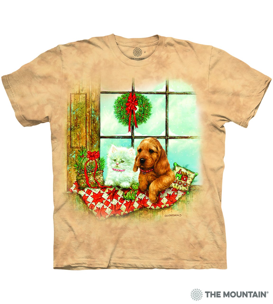 Window Tails - The Mountain - 3D Dog T-Shirt