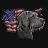 Patriotic Wirehaired Vizsla American Flag - Adult Unisex T-Shirt