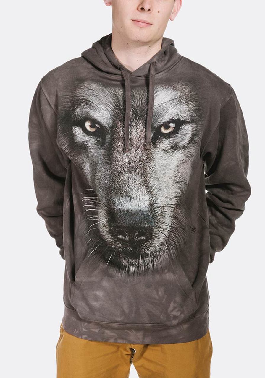 Wolf Face - Adult Unisex Hoodie Sweatshirt