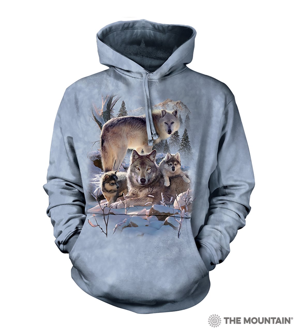 Wolf Family Mountain - The Mountain - 3D Hoodie Animal Sweatshirt