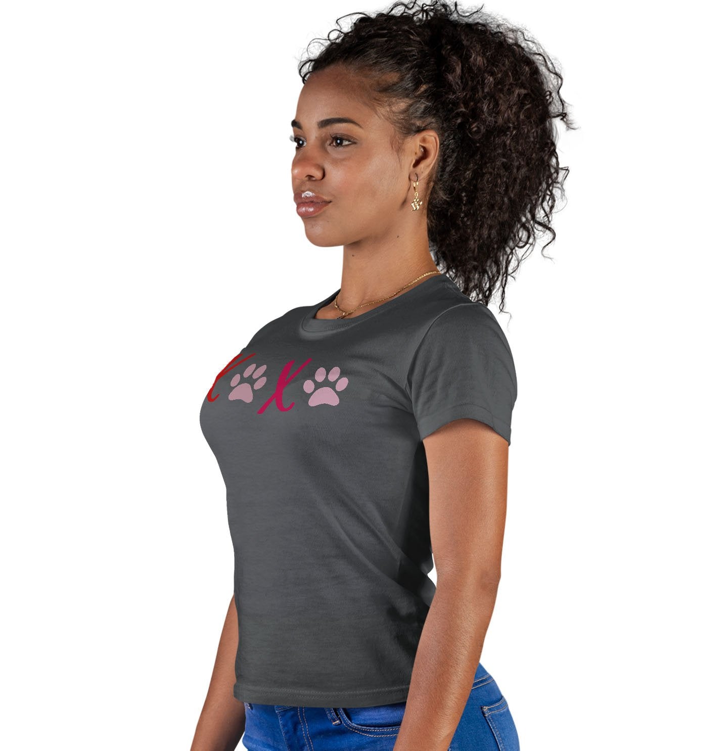 XOXO Paws - Women's Fitted T-Shirt