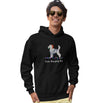 Feliz Naughty Dog Poodle - Adult Unisex Hoodie Sweatshirt