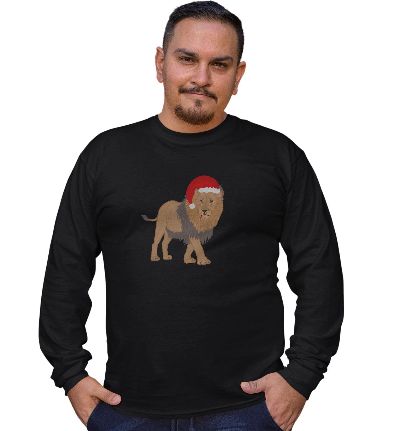 Christmas Lion - Adult Unisex Long Sleeve T-Shirt