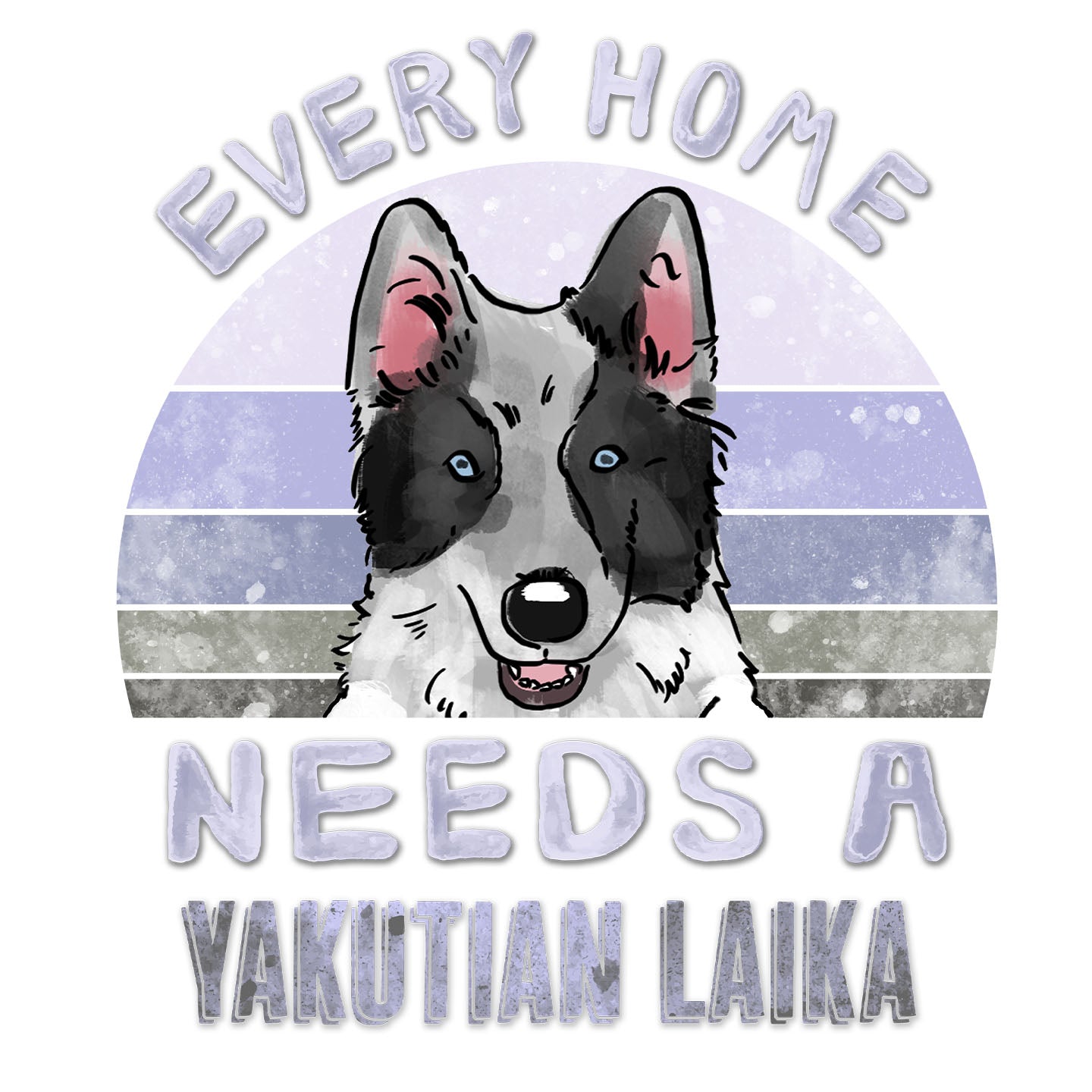 Every Home Needs a Yakutian Laika - Women's V-Neck T-Shirt