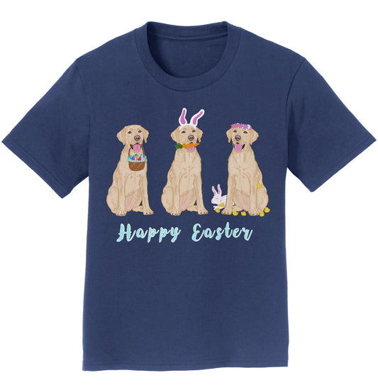 Animal Pride - Easter Yellow Labrador Line Up - Kids' Unisex T-Shirt