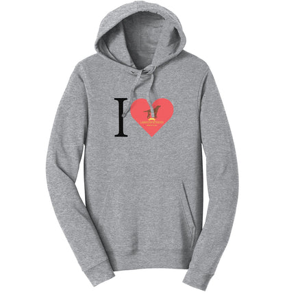 I Heart My DFW Lab Rescue - Adult Unisex Hoodie Sweatshirt