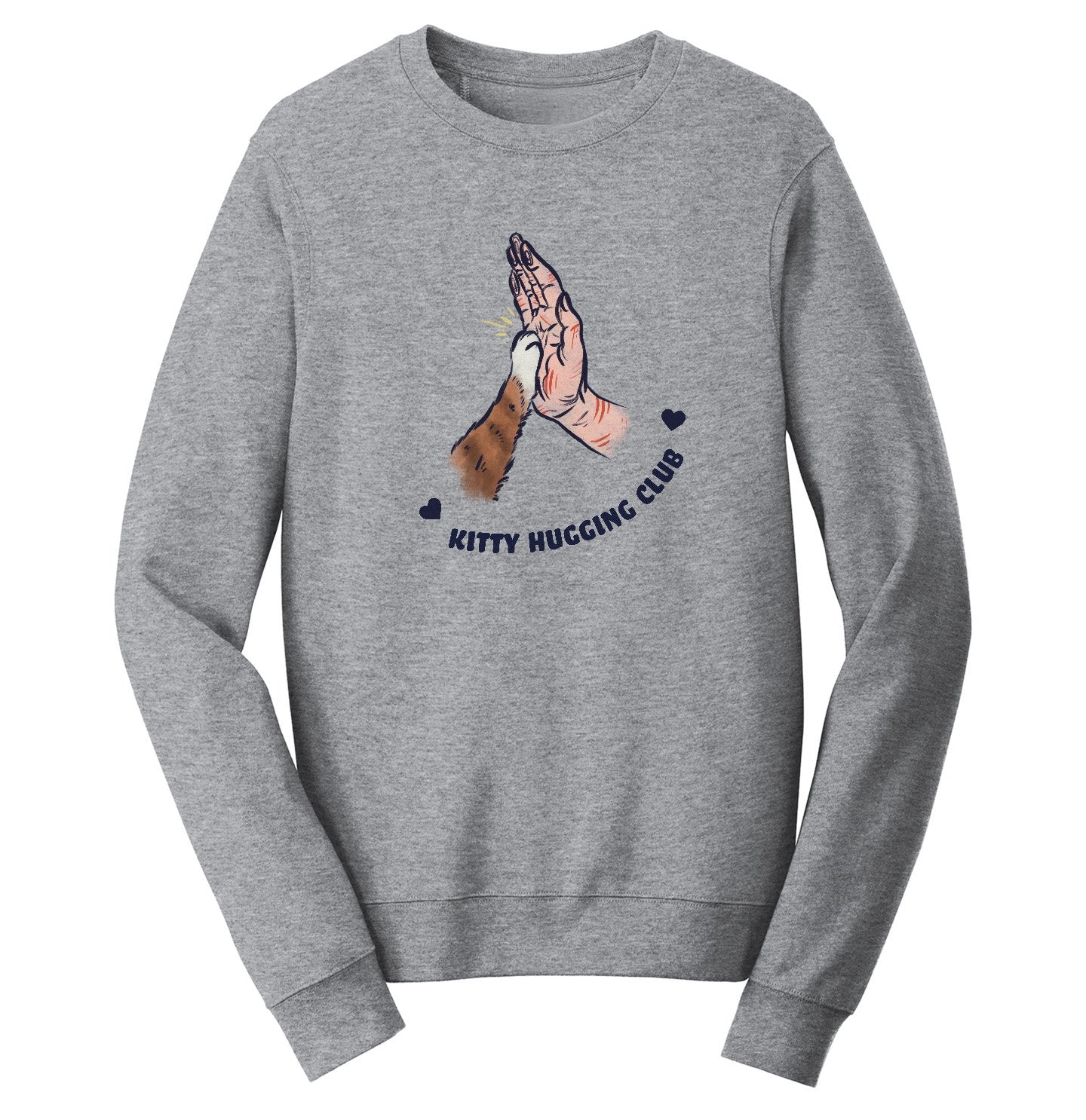 Animal Pride - Kitty Hugging Club - Adult Unisex Crewneck Sweatshirt
