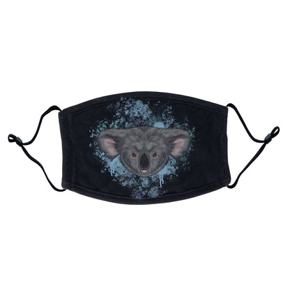 Koala Blue Illustration - Adult Adjustable Face Mask