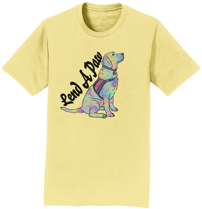 Lend a Paw Labrador Retriever - Adult Unisex T-Shirt