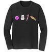 Christmas Cat Pattern - Adult Unisex Long Sleeve T-Shirt
