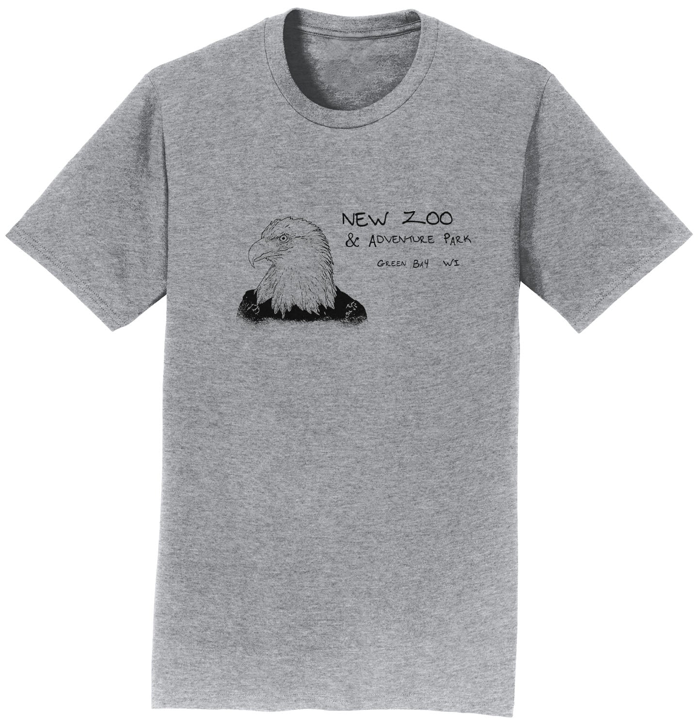 NEW Zoo Bald Eagle Outline - Adult Unisex T-Shirt