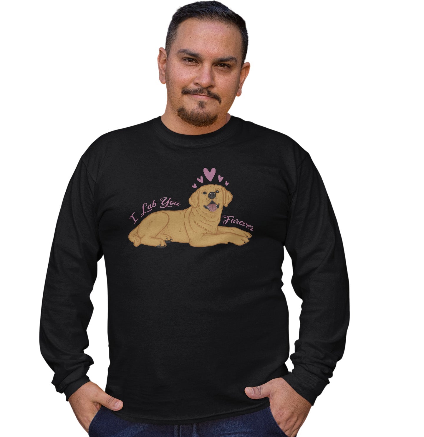 Animal Pride - Yellow Lab You Forever - Adult Unisex Long Sleeve T-Shirt