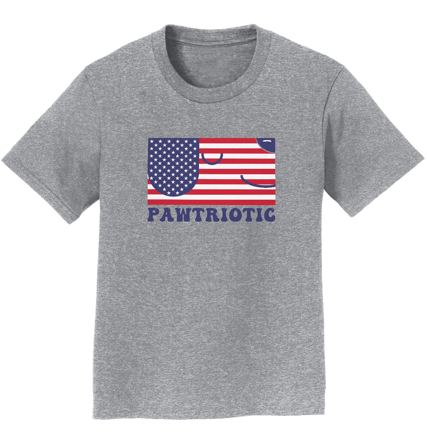 Pawtriotic USA American Flag Dog - Kids' T-Shirt