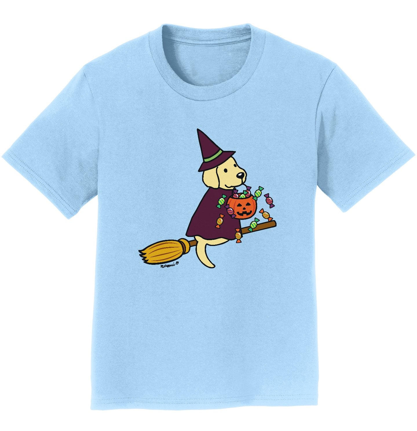 Yellow Lab Witch - Halloween - Kids' Unisex T-Shirt