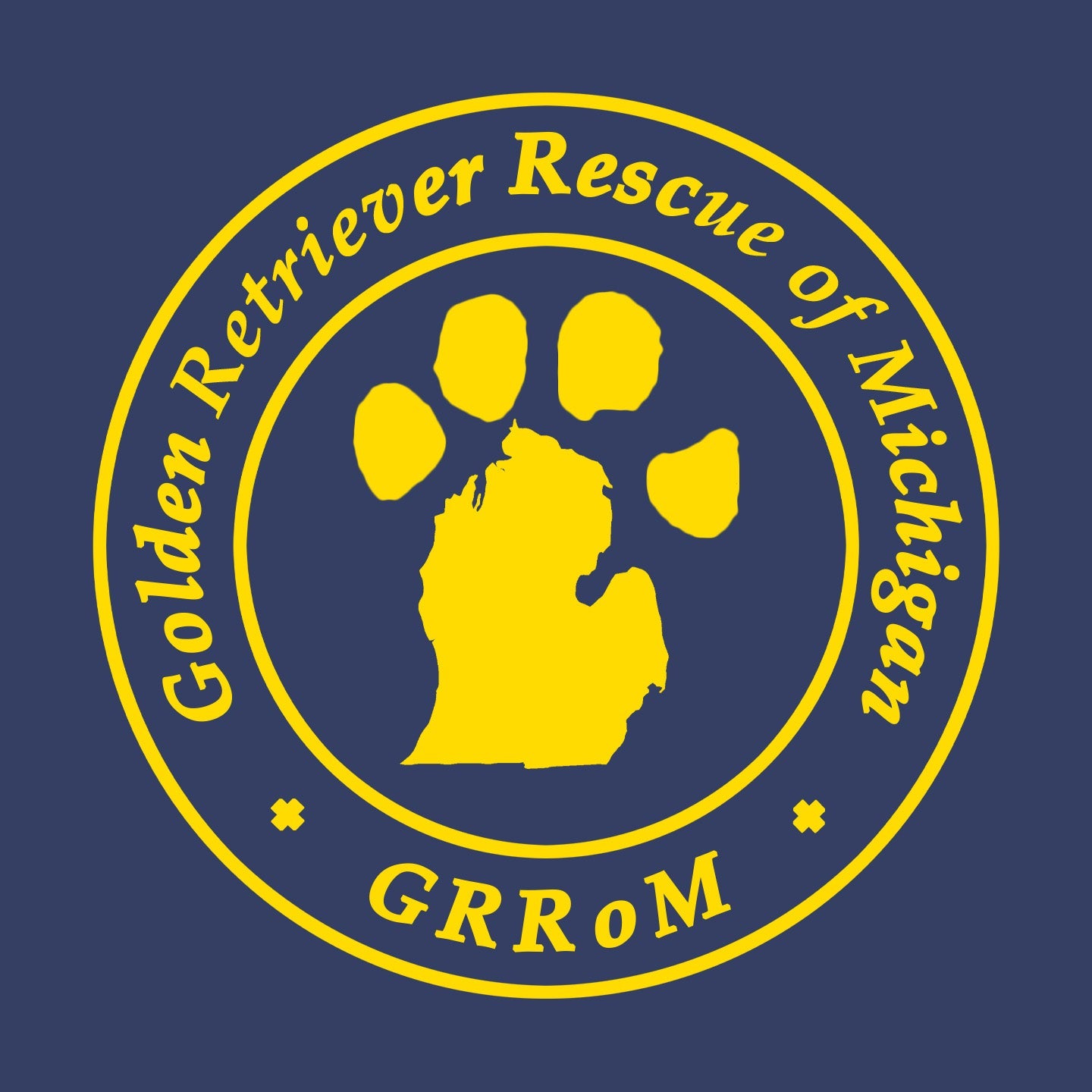 Golden Retriever Rescue of Michigan Left Chest Logo - Kids' Unisex T-Shirt